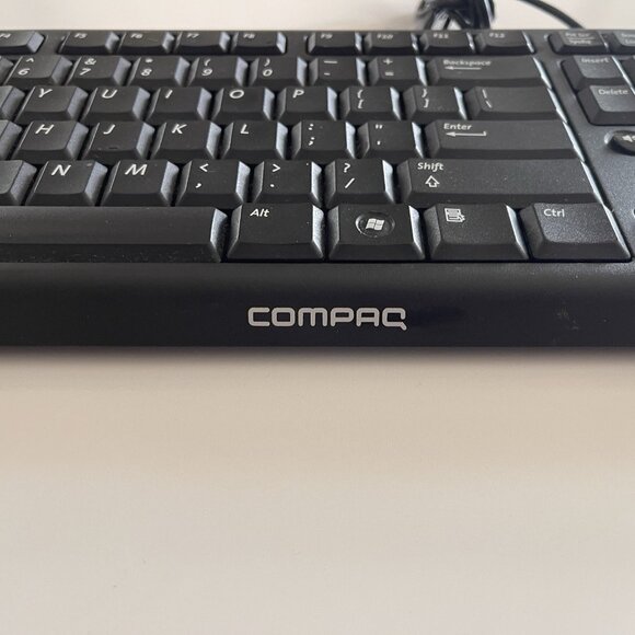 Compaq SK-2085 Wired USB Mechanical Clicky Keyboard Black Retro - Picture 2 of 16